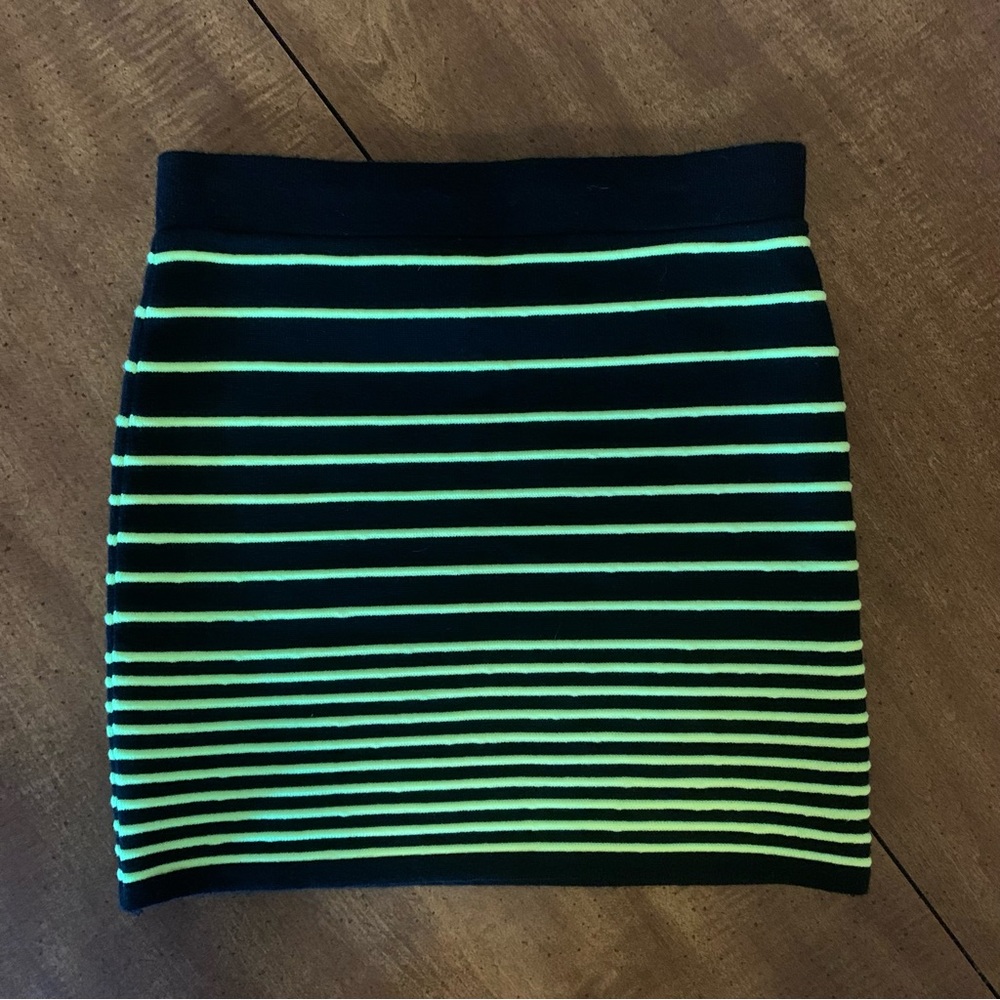 XXI Neon Striped Skirt